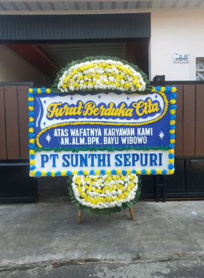 Papan Bunga Duka di Kristen